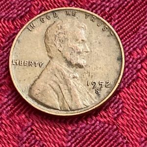 Vintage 1952 S Wheat One Cent